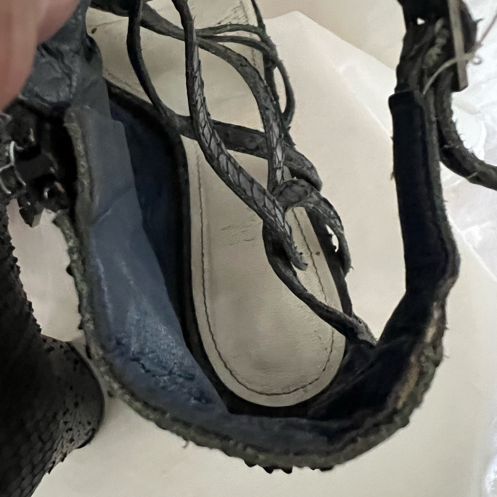 Madison Martin Margiela Python Embossed Leather S… - image 4